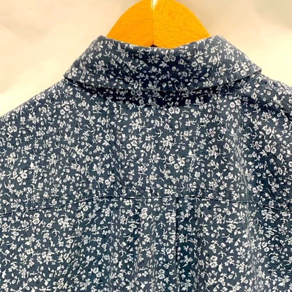 Abercrombie & Fitch Mens Floral Print Long Sleeve Button Shirt Size M Stretch - Picture 5 of 10